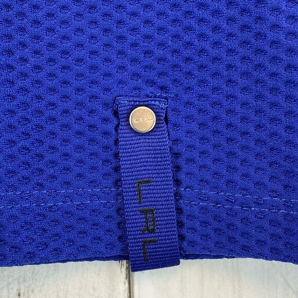 Lauren Ralph Lauren Blue/Black Colorblock 1/2 Zip Mesh Long Sleeve Shirt Size XS - Picture 9 of 11